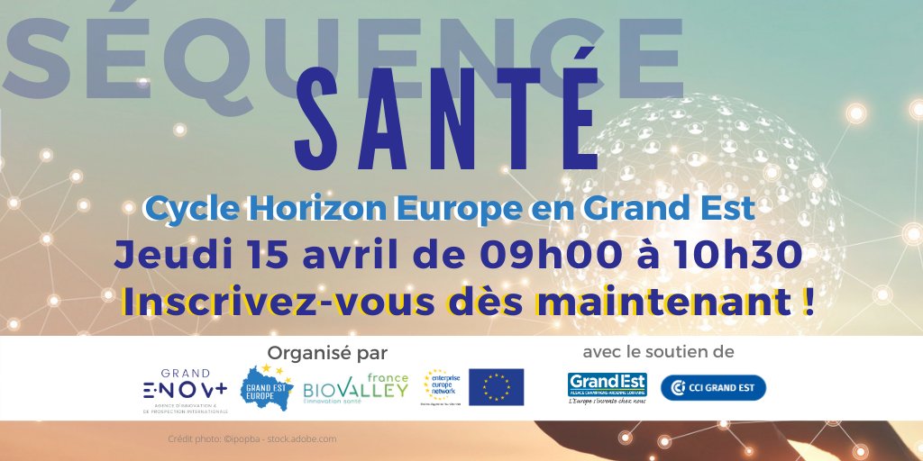 GrandEstEurope's tweet photo. 📅Retrouvez-nous dans 2 semaines pour une nouvelle séquence #horizonEUenGE sur la #santé 👨‍⚕️👩‍⚕️
🔔Inscrivez-vous dès maintenant pour participer :https://t.co/fozrecXFAH

Coorganisé/@GrandENov &amp; @BioValleyFrance 
avec le soutien de @regiongrandest,  
@CCIGrandEst, @EEN_EU https://t.co/1Z8vUmvJSl