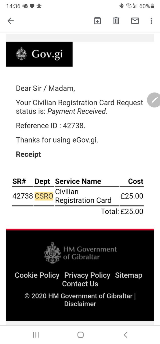 @eGovgi hello,
I will be traveling to the UK in 2 weeks time and need a substitute form of identification until my residency card is issued.  Here are my details for reference.  Thank you for your assistance.