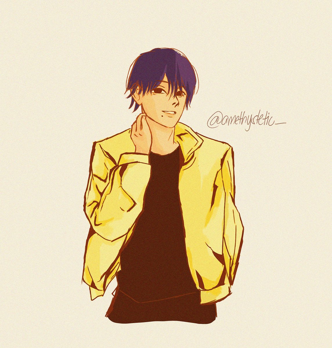 amethystetic_'s tweet photo. Post purple-hair Yoshida shock #チェンソーマン 
#chainsawman https://t.co/TvFGGNk218