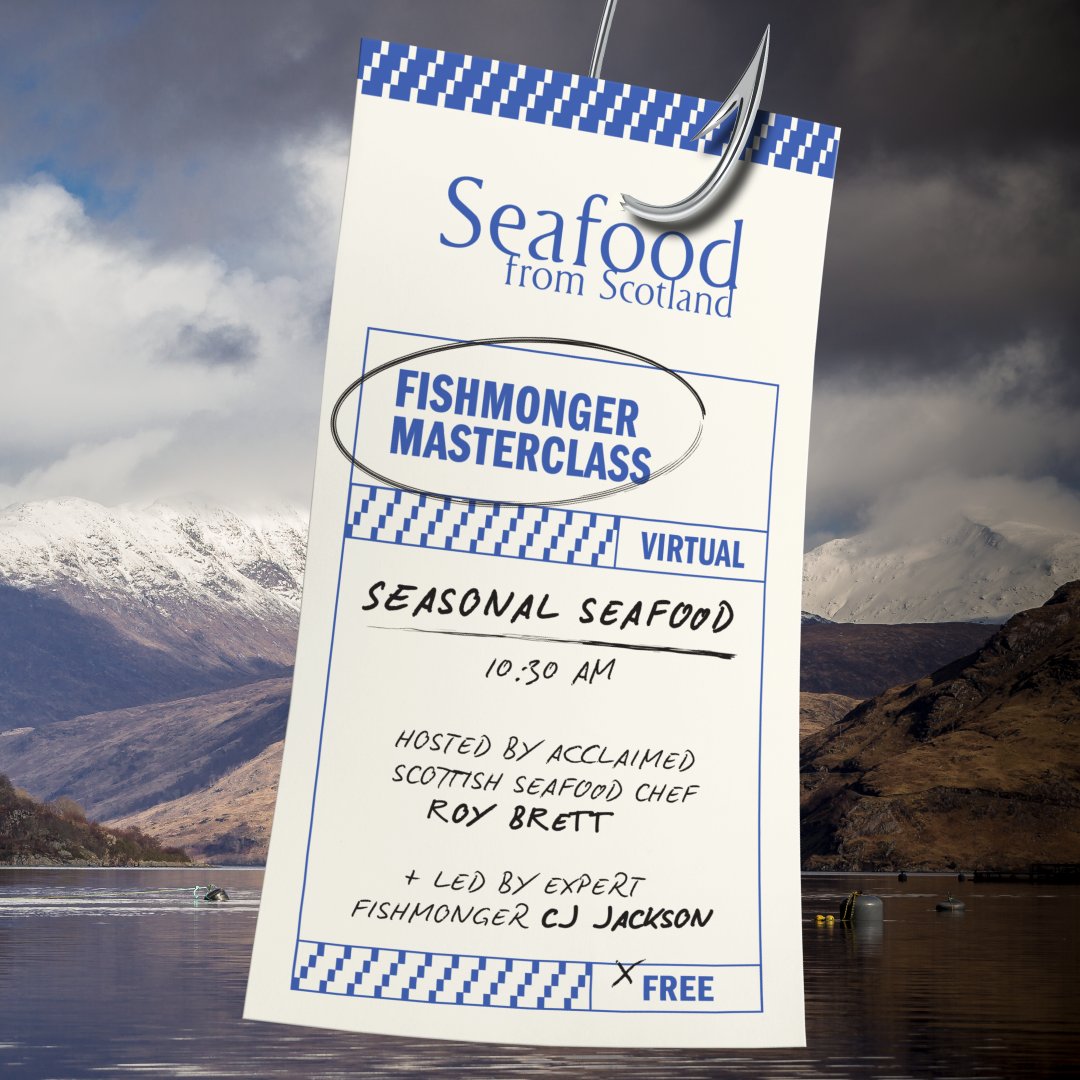 SeafoodFromScot's tweet photo. Our #fishmongermasterclass series is almost over for another year! The final session takes place on Wednesday 7th, and will focus on seasonal seafood with fishmongery and cooking tips from @CJKentSeafood and @OndineEdin Chef Roy Brett: https://t.co/O9uRyxzDRw https://t.co/2YzE6TmL5t