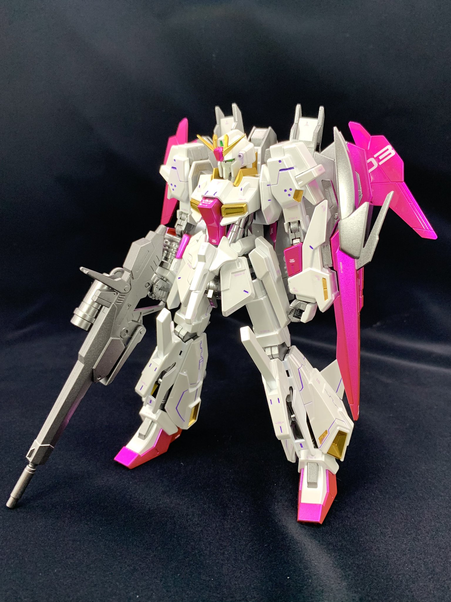 Gbn村長 Hgbf ライトニングzガンダム アスプロス風パール メタリックver ライトニングzガンダムの色変え ホワイト部分にはうみんちゅさんのビスマスパールを使用しています ガンプラ ガンプラ好きと繋がりたい ガンプラの画像貼るとrtされると聞いて