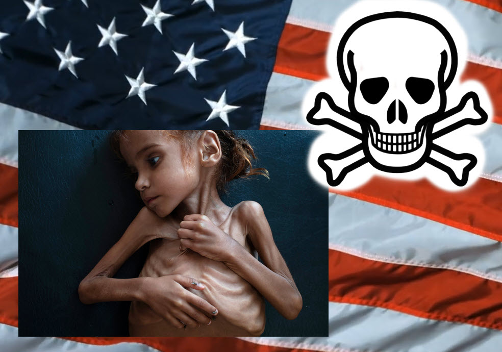 CrimesUsa's tweet photo. @VoCommunism Victims of America's crimes committed throughout the world.
US &amp; Saudi Genocide in Yemen, the worst humanitarian disaster in the world.
Illegal &amp; immoral naval blockade of Yenem. https://t.co/B4t3sLA9OS