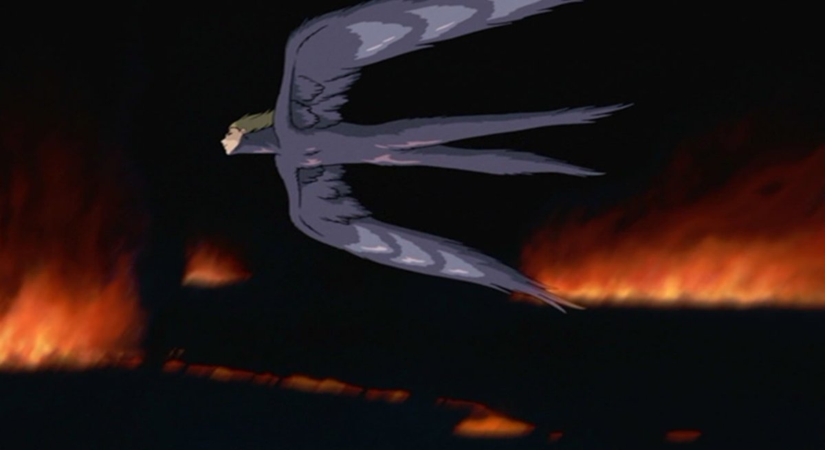 鳥ハウル」は、絵コンテの段階でツバメのような姿をしていたことから