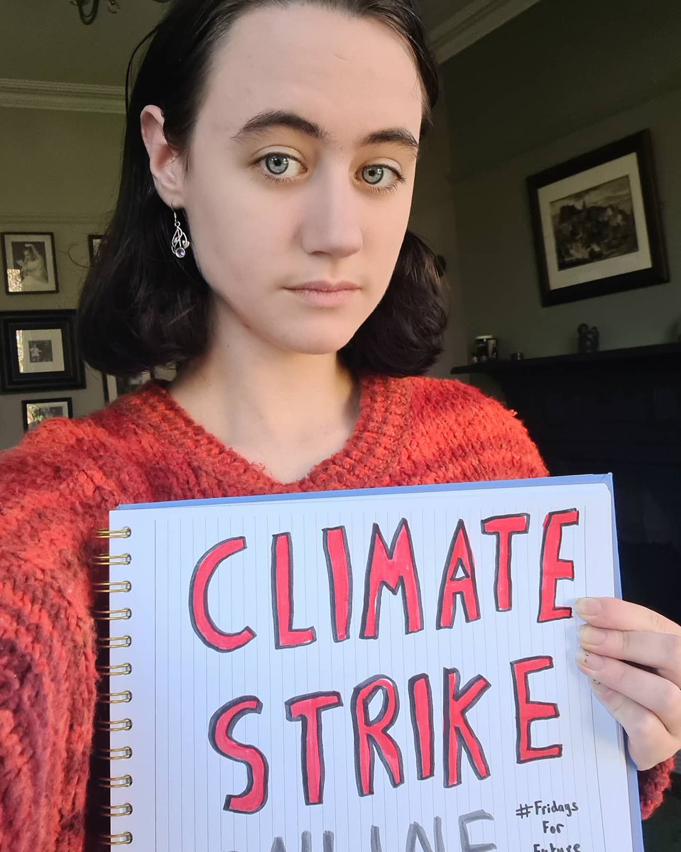 AnnaKernahan's tweet photo. Climate strike week number I-don't-even-know-anymore-but-it's-been-literally-years please just listen to the fucking science so we can go back to school xx

@Fridays4future #ClimateAction #ClimateJustice #schoolstrike4climate @GretaThunberg https://t.co/8CKiwHuWUl