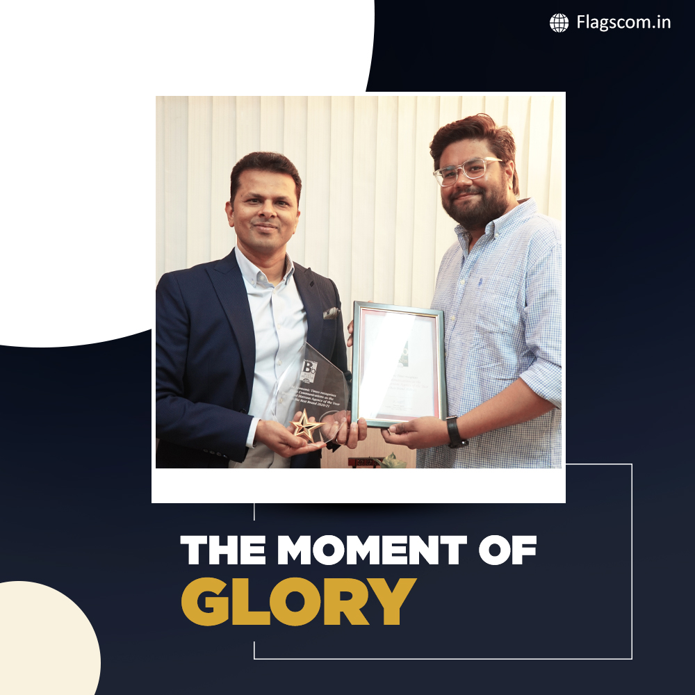 Flagscompany's tweet photo. The MD & CEO of #FlagsCommunications Pvt. Ltd., Mr. #PKDNambiar, receiving one of the most coveted #awards, ‘Integrated #MarcomAgency of the Year as the Best Brand 2020-21’, from the prestigious media organization #TheEconomicTimes.
@economictimes #AdvertisingAgency #ProudMoment https://t.co/JmHgmsEh9s
