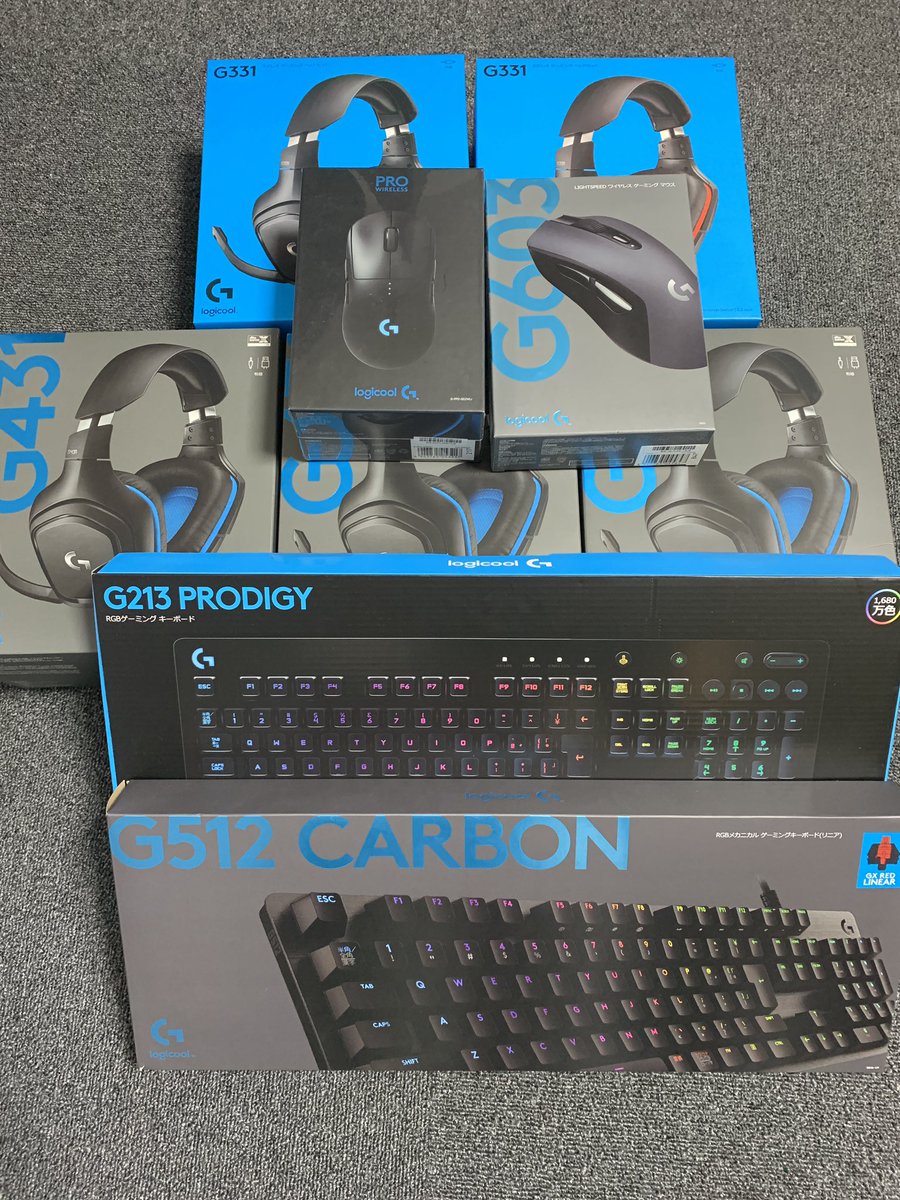 Atago_EAGER's tweet photo. logicool
G331
G431
G603
G512
G213
全部試してみたい！！
#ゲーミング
#logicool
#G431
#G331 #G512 #G213 #Gpro #G603 https://t.co/GpgvPFPJax