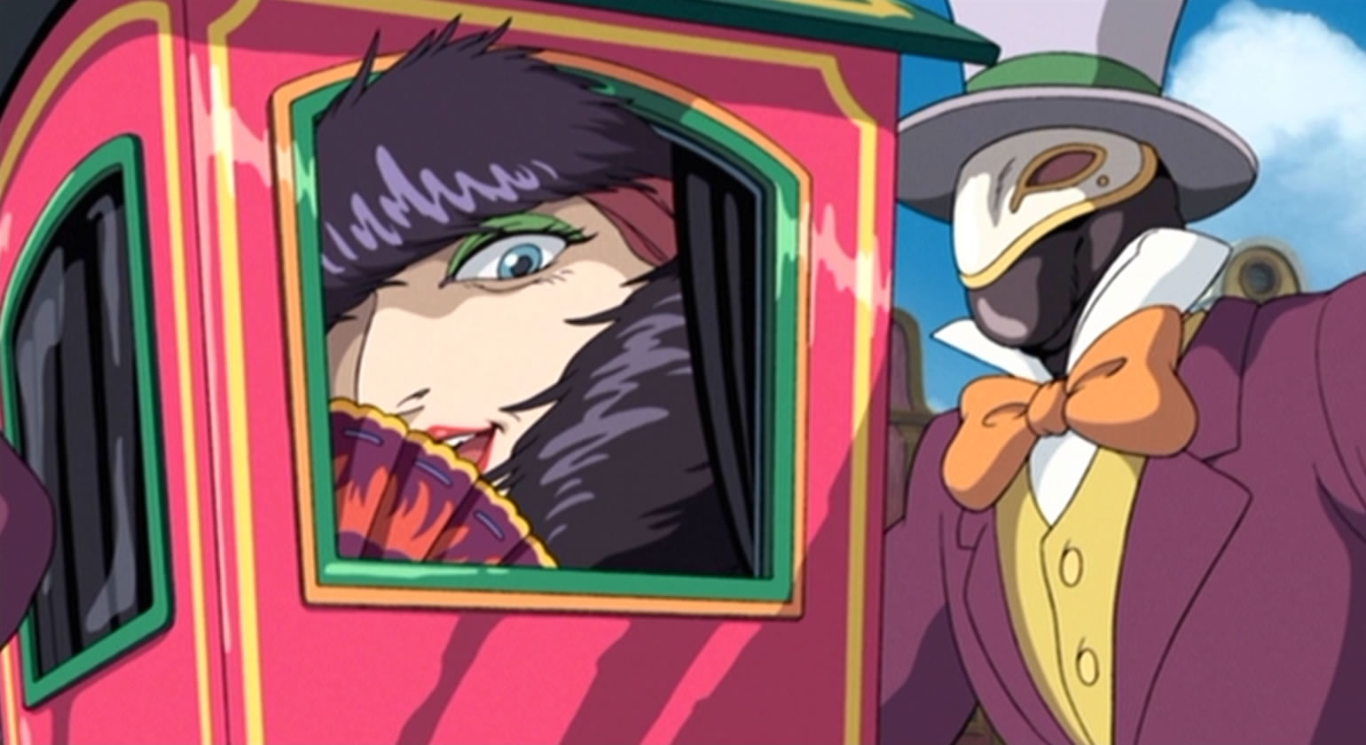 ジブリのせかい 非公式ファンサイト 荒地の魔女が乗っているのは 魔女の輿 といいます おそらく巨体のため 歩くと膝を壊してしまうために ゴム人間に担がせています 身体のわりに小さな輿ですけど どうやって入っているのかは謎です ハウル