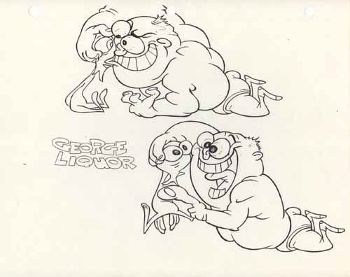 StimpyAnd's tweet photo. George Liquor drawings from Man's best friend https://t.co/37qjbMEBlR