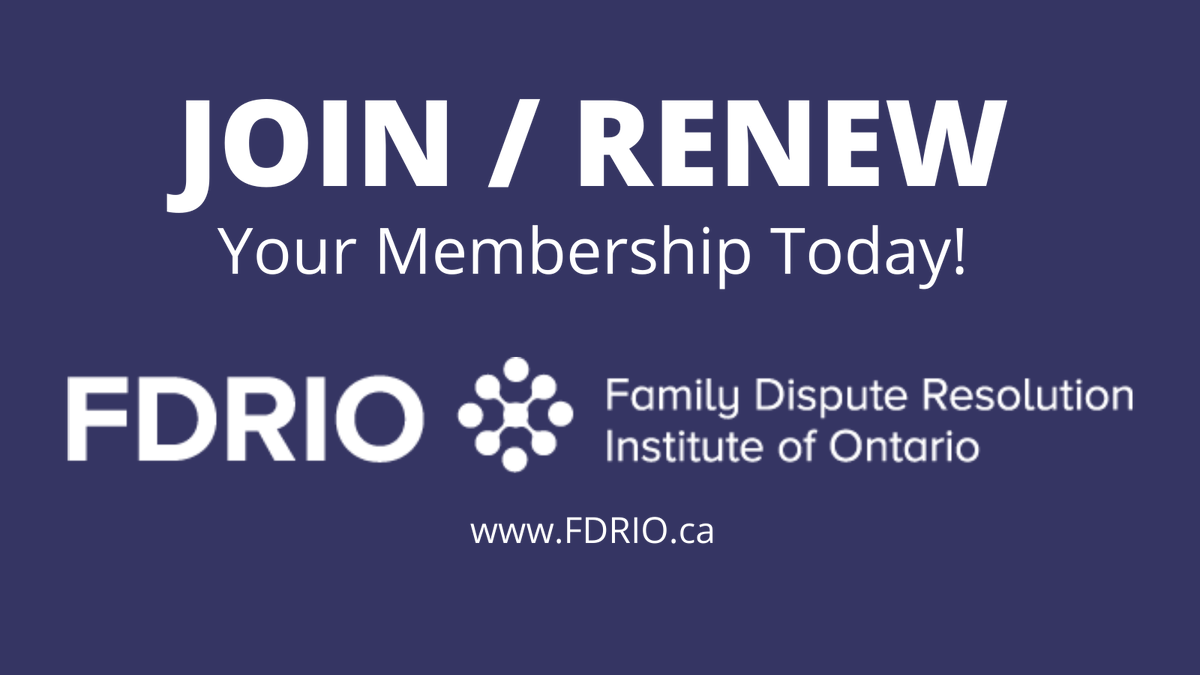 FDRIOntario's tweet photo. As an organization we have all you need as an FDR Professional, including an affordable $150 plus HST membership fee. Join/Renew and be a part of the #FDRevolution! #FDRIO #FDR #mediation #parentingcoordination https://t.co/YtYYRmhOu2 https://t.co/5fki45NNPX