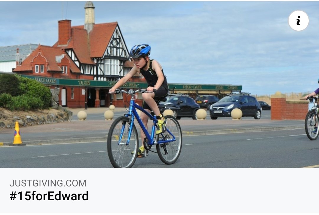 edwarddeefund's tweet image. Could you cycle 15K? 
Could you walk 1.5K? 
Could you run 15 laps of a field? 
Could you swim 15 lengths? 
Could you think of 15 little challenges to do? 
What will your #15forEdward be?

justgiving.com/fundraising/fi…

#charity #pleasesupport #raisingawareness #meningitis #sepsis