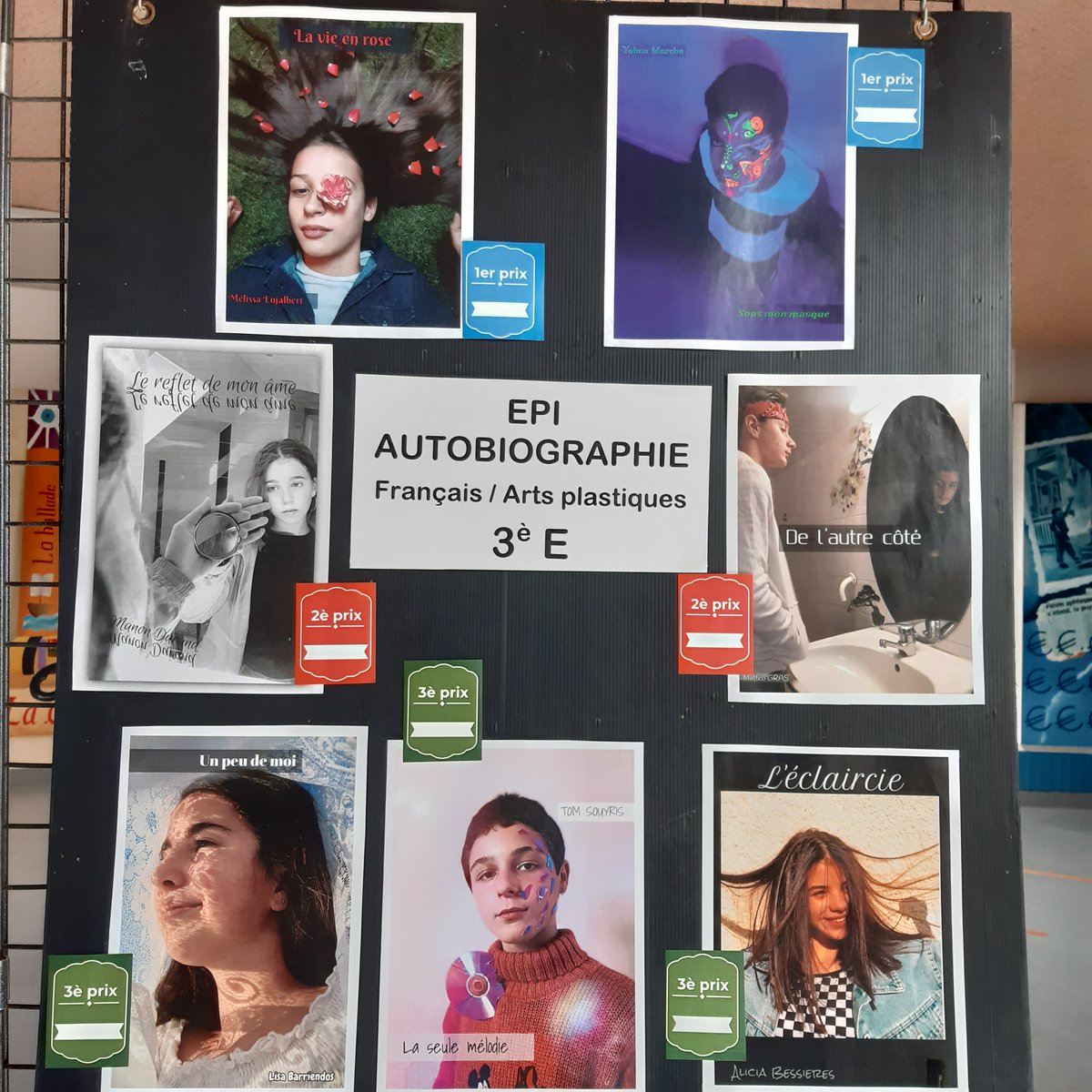 ColCamus12's tweet photo. EPI Autobiographie (Français / Arts plastiques), pour les 3ème du collège de Baraqueville.
Objectif : réaliser la couverture de son livret autobiographique, à partir d'une photo de soi, et trouver un titre à son livret.
#CollègeCamusBaraqueville #DSDEN12 https://t.co/kJkQv9tYHQ