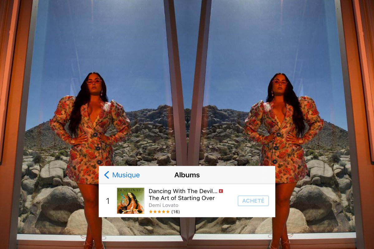 DemiTeamFR's tweet photo. Tunes FR:

#1. “Dancing With The Devil... The Art of Starting Over” (NEW) 💞🦋🌈
https://t.co/E9Xr0DTFVt https://t.co/ofC03OhbQV