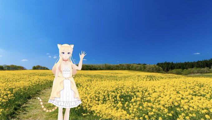 菜の花畑のtwitterイラスト検索結果