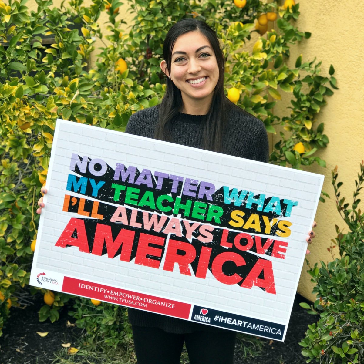 TPUSA's tweet photo. THAT'S RIGHT! #iHeartAmerica #ThinkForYourself https://t.co/LofIakkpMN