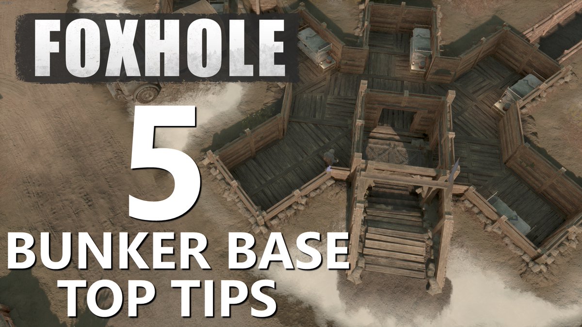 New <a href="/foxholegame/">Foxhole</a> YouTube video out now!

5 Top Tips for Building Bunker Bases

youtube.com/watch?v=3clsDK…

<a href="/TeamEndpoint/">Endpoint CeX</a> @I_Saw_A_Bear <a href="/clapfoot/">Clapfoot</a> <a href="/clapfootmark/">Markfoot</a> <a href="/AgeBee/">HB</a>