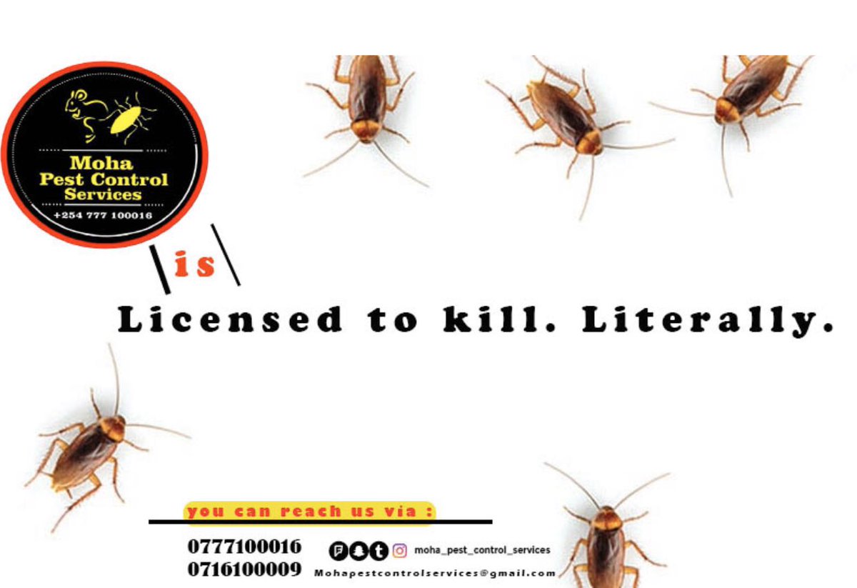 Mohapestcontrol's tweet photo. #killpests #certified #bugs #GoodFriday #UnlockOurCountry #Kenya https://t.co/nRl91wUYi7