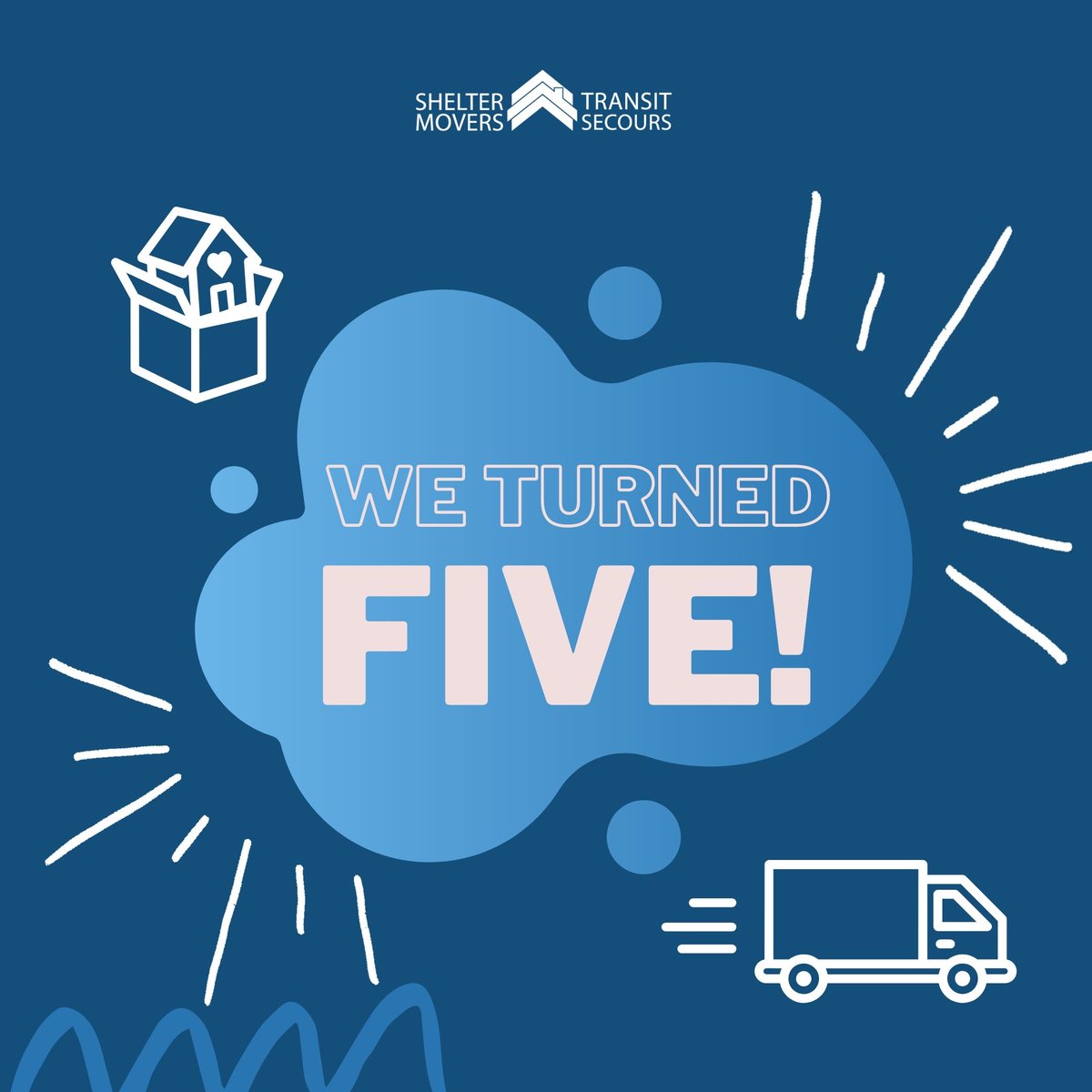 ShelterMovers's tweet photo. Looking at how far we have come together since 2016... We achieved so much — thanks to all volunteers, donors, partners and everyone who plays a part in helping us continue to grow. 

Together, the sky is the limit! 
#HappyBirthdayShelterMovers https://t.co/1bY3RjOz9v