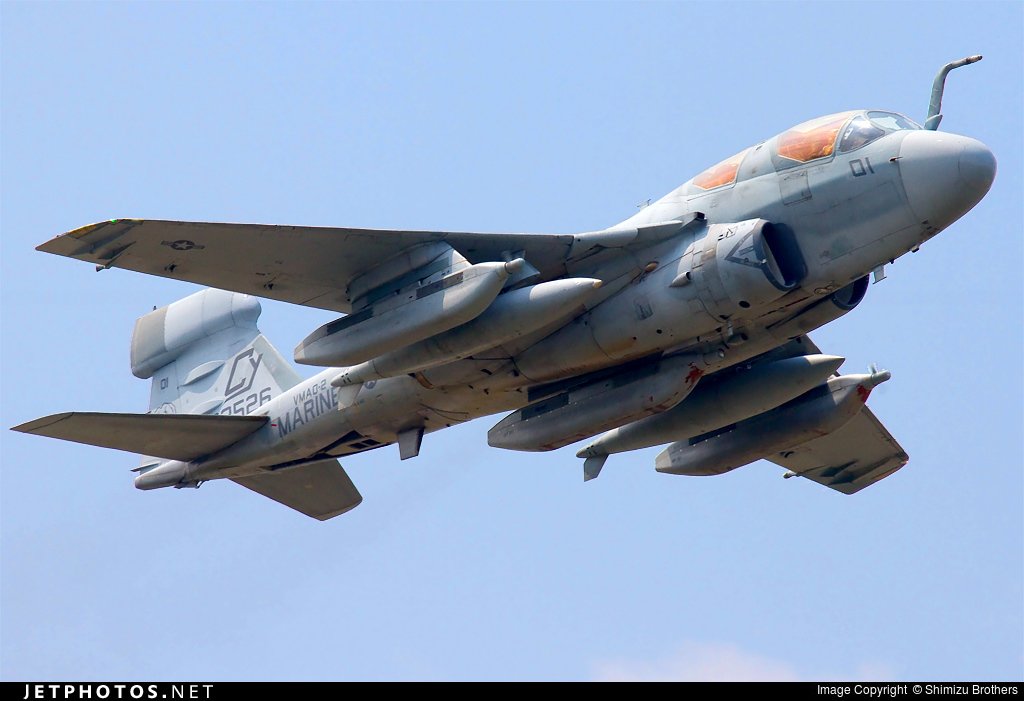 #VFA105
Grumman EA-6B Prowler Electronic-warfare aircraft 

#VMFA115
McDonnell Douglas F/A-18 Hornet