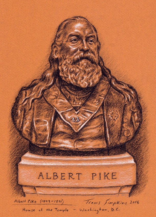 TravisSimpkins7's tweet photo. April 2, 1891: Albert Pike died at the age of 81 in Washington, D.C.
Sketch by Travis Simpkins
https://t.co/UjuDuBuUwV
#AlbertPike #SovereignGrandCommander #ScottishRite #SupremeCouncil #HouseOfTheTemple #MoralsAndDogma #esoteric #Fremasons #Freemasonry #Philosophy #History #art https://t.co/9xgiH8riLd