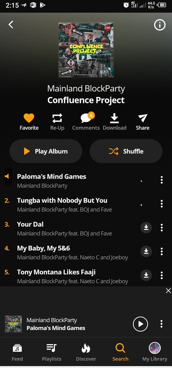 OmowumiTemitayo's tweet photo. @pamilerin @MNLNDBlockParty Done with love❤️❤️❤️
Still downloading wen I screenshot but it all downloaded nw🙌🥰
#ConfluenceProjectOutNow https://t.co/GvJ5wO2MdE