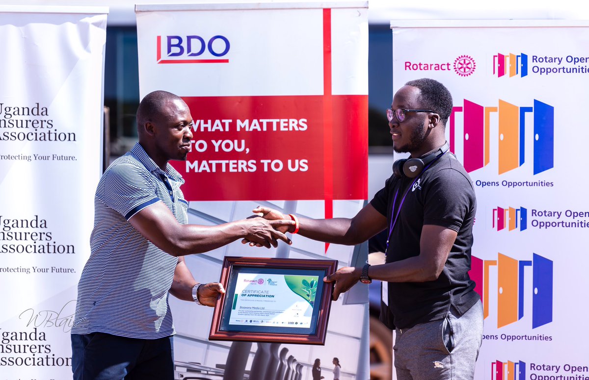 boqwanamedia's tweet photo. We are proud to have been one of the Sponsors for this year’s Rotaract Earth Initiative (@EarthRotaract) edition that took place in Soroti. This is in line with environmental conversation &amp; we pledge never to cut down trees for purposes of Out Of Home (OOH) advertising. #REI20 https://t.co/TTOFmBAycn