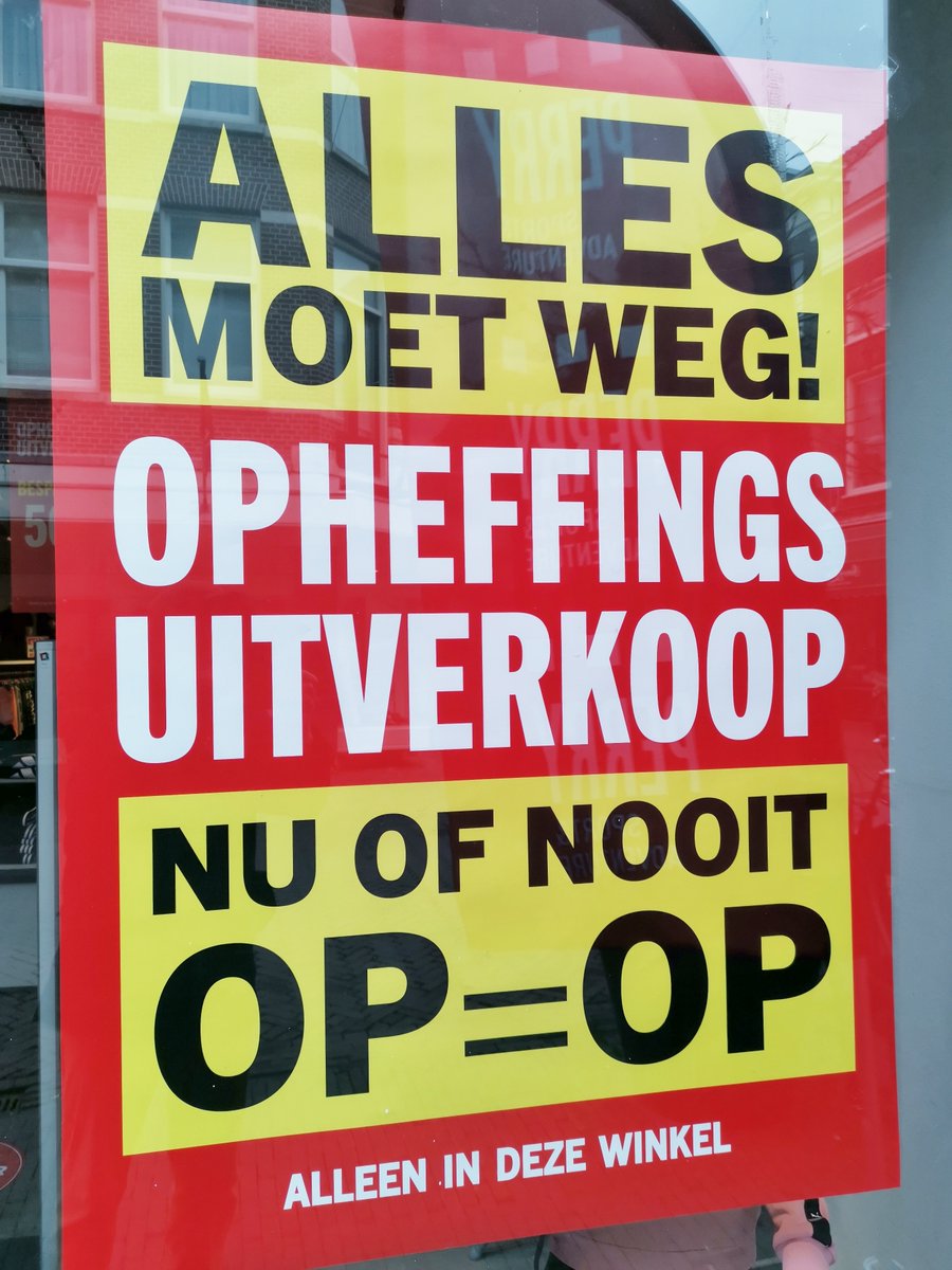 RaymondAarsman1's tweet photo. Nog enkele weken en dan sluit Perry Sport met ALLES moet weg! opheffingsuitverkoop, nu of nooit OP = OP, op de Lange Tiendeweg in #Gouda. https://t.co/zzP23P5cE1