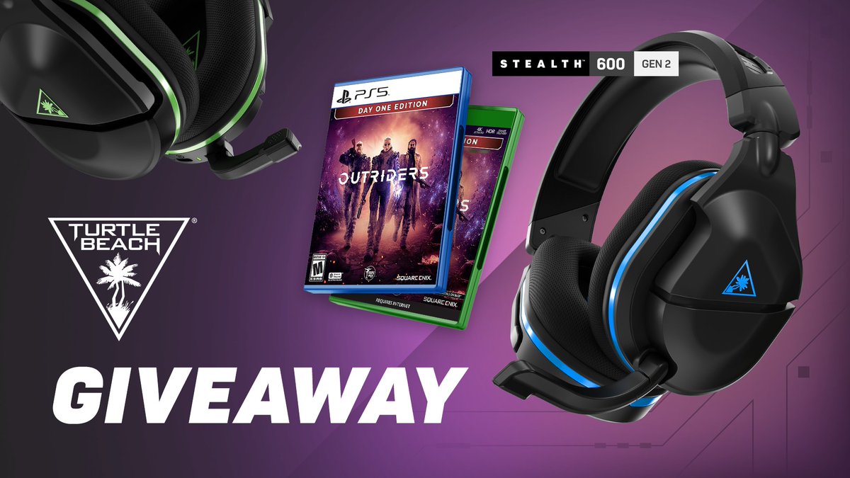 turtlebeach_ger's tweet photo. Outriders, los geht's!

Like, retweete und folge dem Link für eine Chance auf das Spiel für eine Plattform deiner Wahl und ein Stealth 600 Gen 2 🎧

👉 https://t.co/PctljfJcoQ https://t.co/qp7UoUgI5U