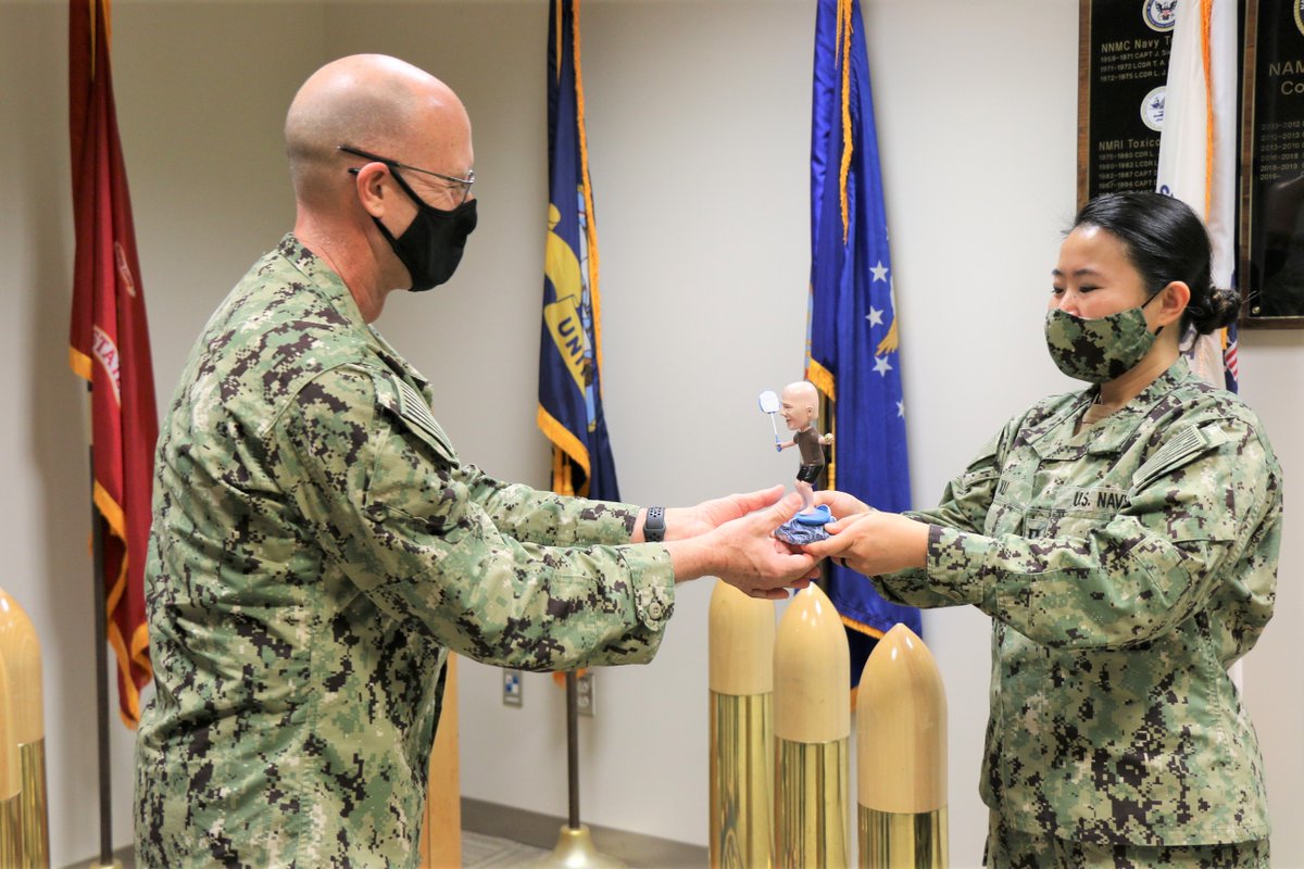 ⚓Fair Winds &amp; Following Seas 🌊 "Capt. Faix epitomizes the ideal XO &amp; the XO a CO needs," - Capt. Teneza-Mora, CO, NAMRU-Dayton.
Faix receives the Meritorious Service Medal recognizing his “outstanding &amp; innovative leadership,” while serving as #NAMRUDayton XO June '19-Apr '21.