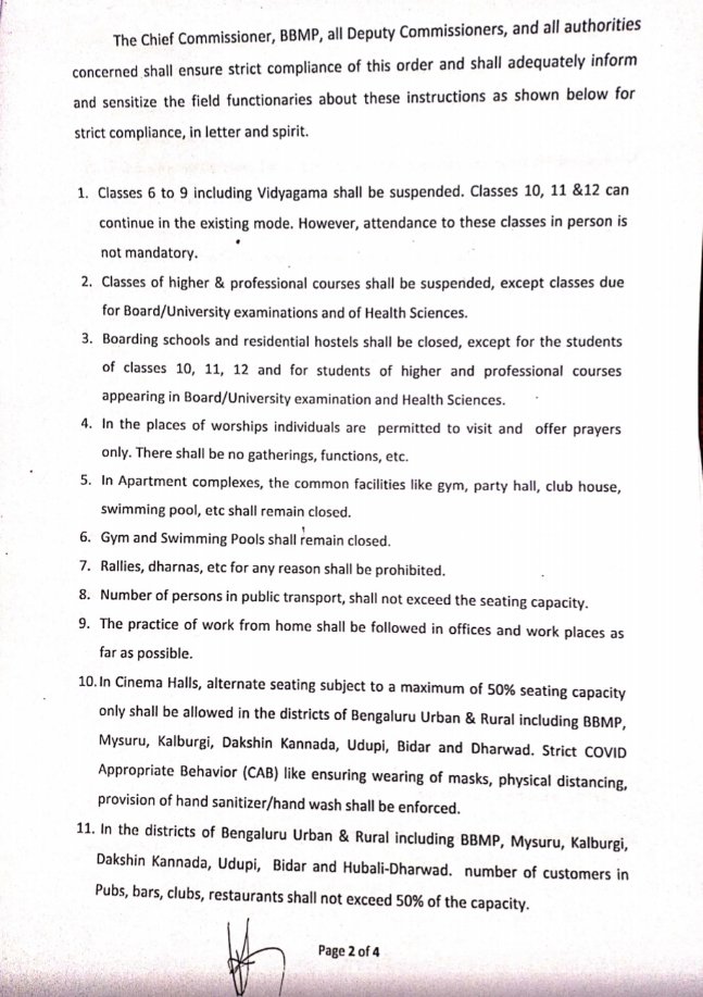 DHFWKA's tweet photo. In view of increasing COVID-19 cases Karnataka Government has issued  Guidelines to contain the spread.
@CMofKarnataka @mla_sudhakar @WHO @UNICEFIndia @UNDP_India @MoHFW_INDIA @PIBBengaluru @CovidKarnataka https://t.co/lJGlY0HY7z