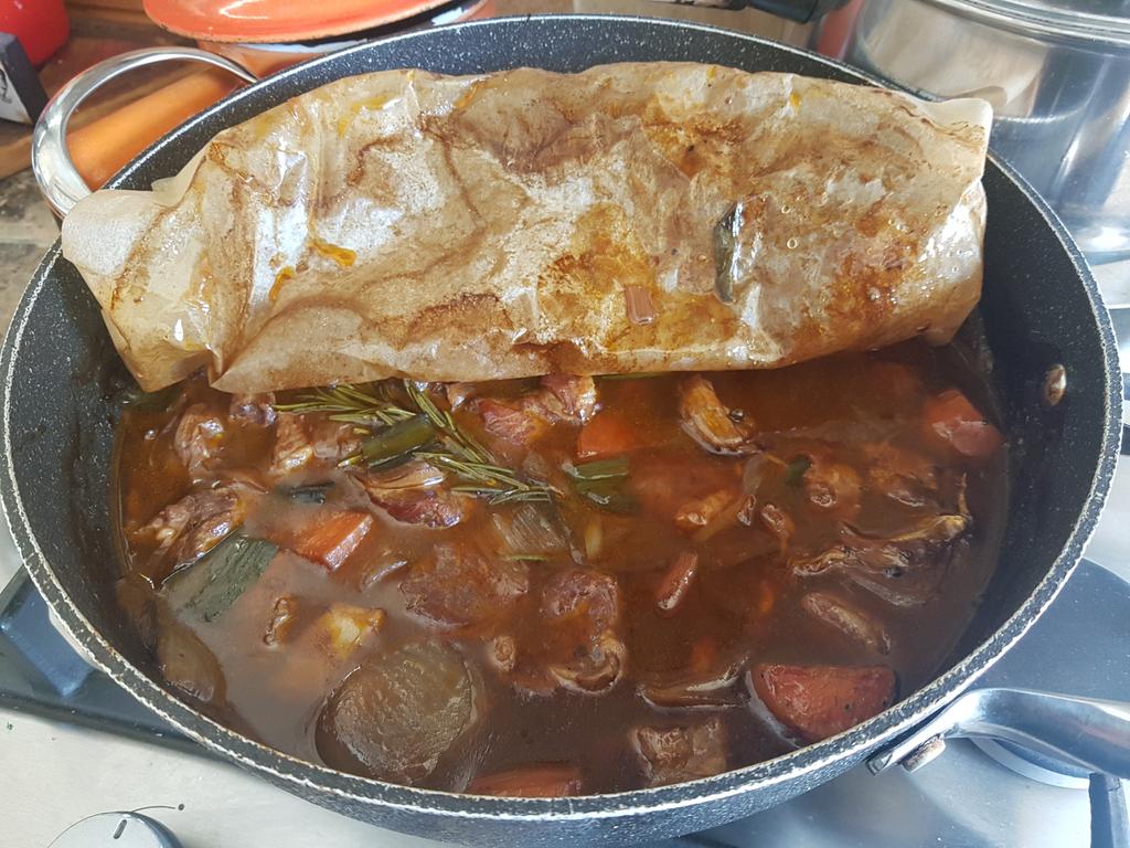 Navarin D'Agneau...just out of the oven.
Hommage to Albert &amp; The Roux family.