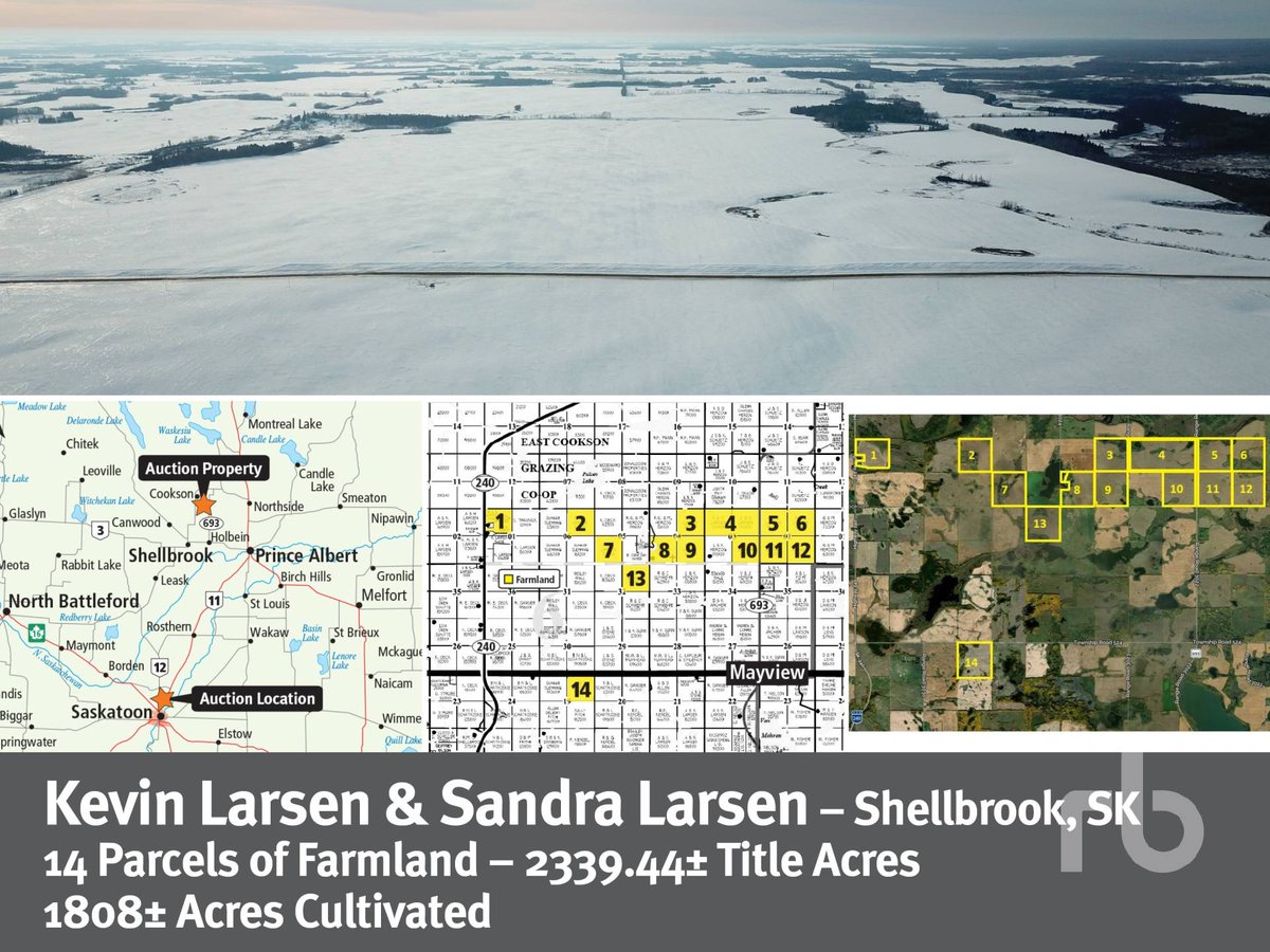 Kramer_RBA's tweet photo. Don't miss these excellent opportunities to bid on Saskatchewan farmland near Shellbrook and Marcelin. Online Bidding on now. https://t.co/rMyIU3MzEZ https://t.co/RiDEVZe84L