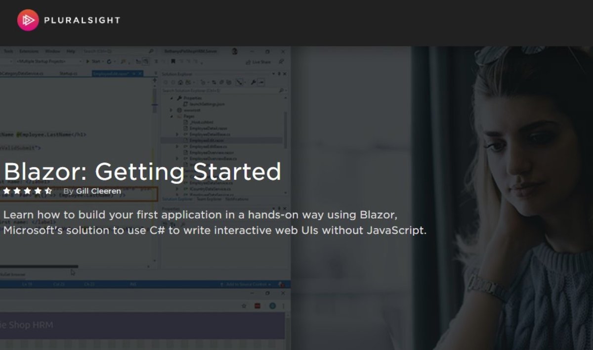gillcleeren's tweet image. It's Free April on @pluralsight . You can now watch my Blazor Getting Started course for free! pluralsight.com/courses/gettin…
#FreeApril #blazor