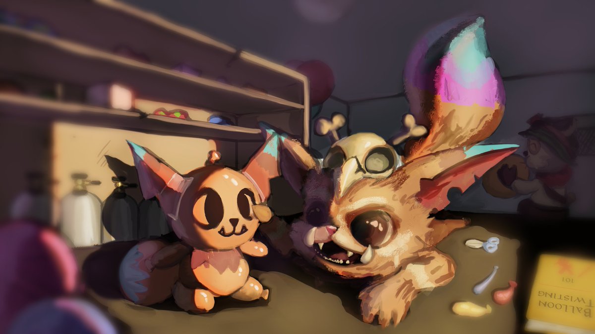 Gnar #fanart #CWABAD #LeagueOfLegends #Gnar #Teemo Day 2 of the April chall...