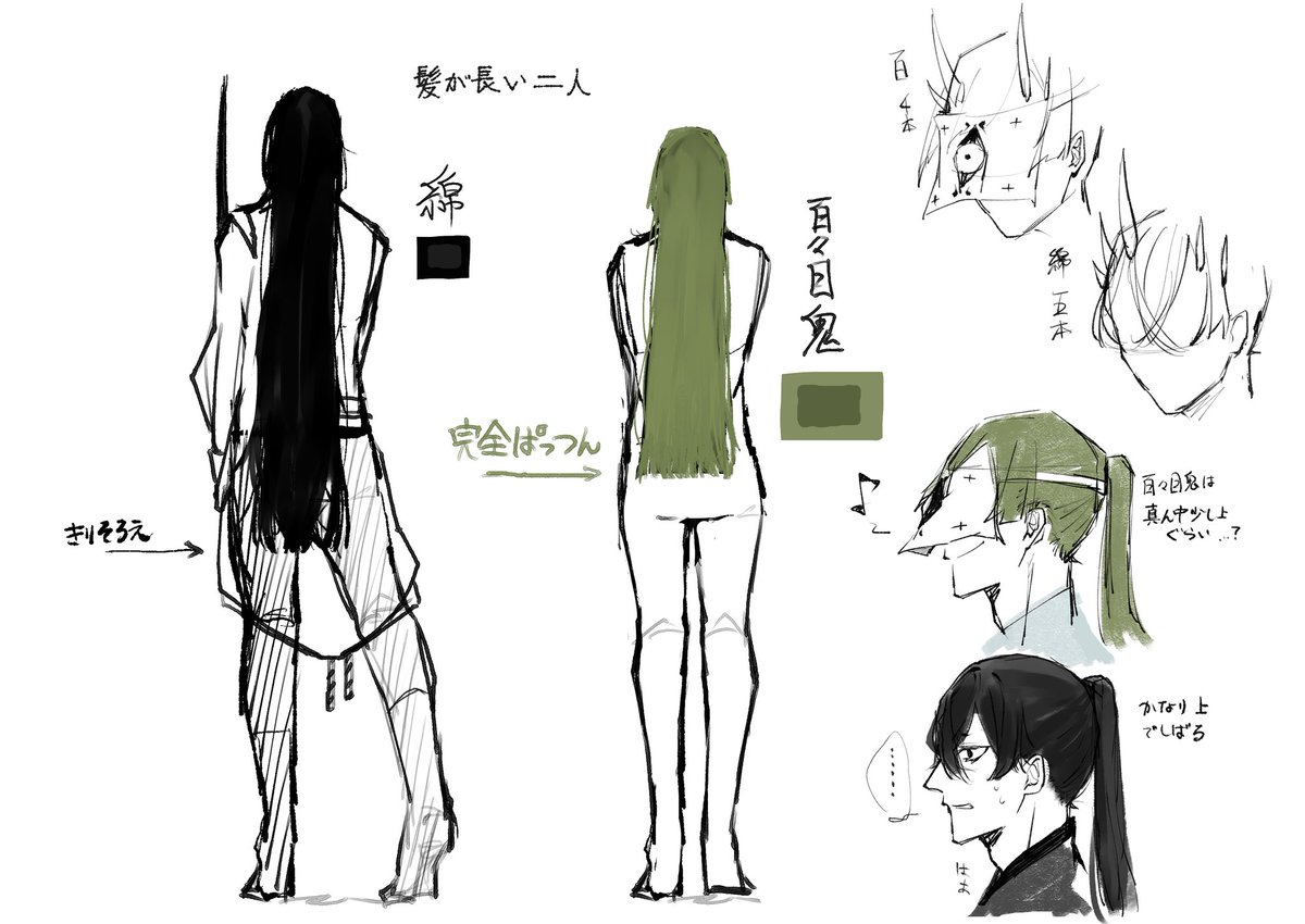 創作髪長い系男子二人の話(浅い) 