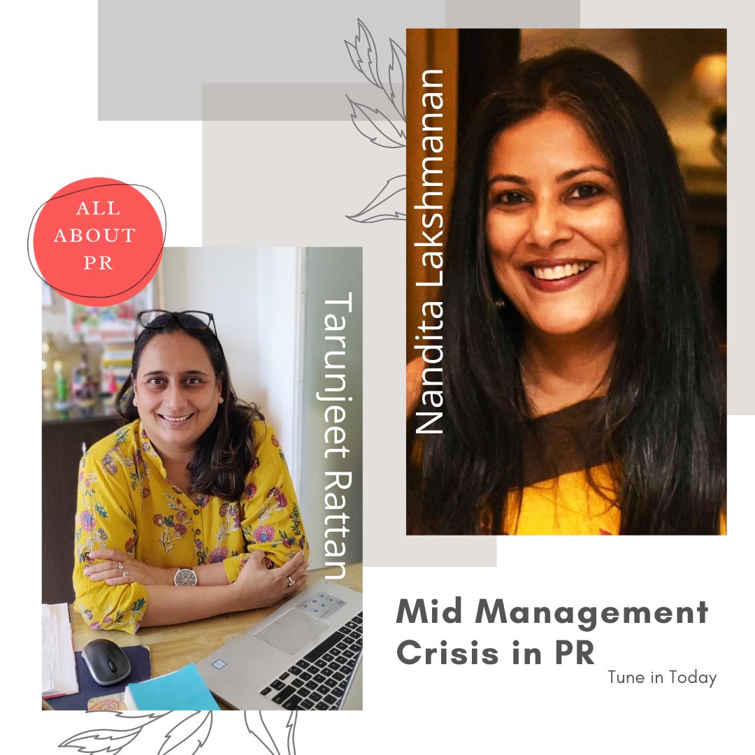 prpoi_india's tweet photo. How do you stem the loss of #PR #talent at the #midmanagement level? @nanditalaksh joins us on this episode of #AllAboutPR to answer just that.
Spotify: https://t.co/wCbx4M022s
Google: https://t.co/9mUFaUOVal
Apple: https://t.co/OFJylAIxrV
#podcast #careerbuilding @TPRIndia https://t.co/j9n4wf375E