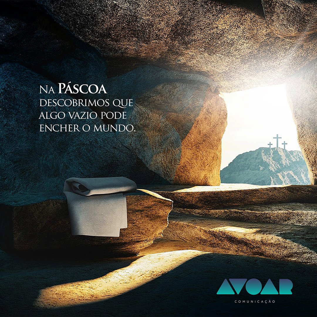 avoarcomunicac1's tweet photo. Na Páscoa descobrimos que algo vazio pode encher o mundo.💙

Feliz Páscoa❕

#páscoa #semanasanta #esperança #fé #renovação https://t.co/Zuh7NCcB3w