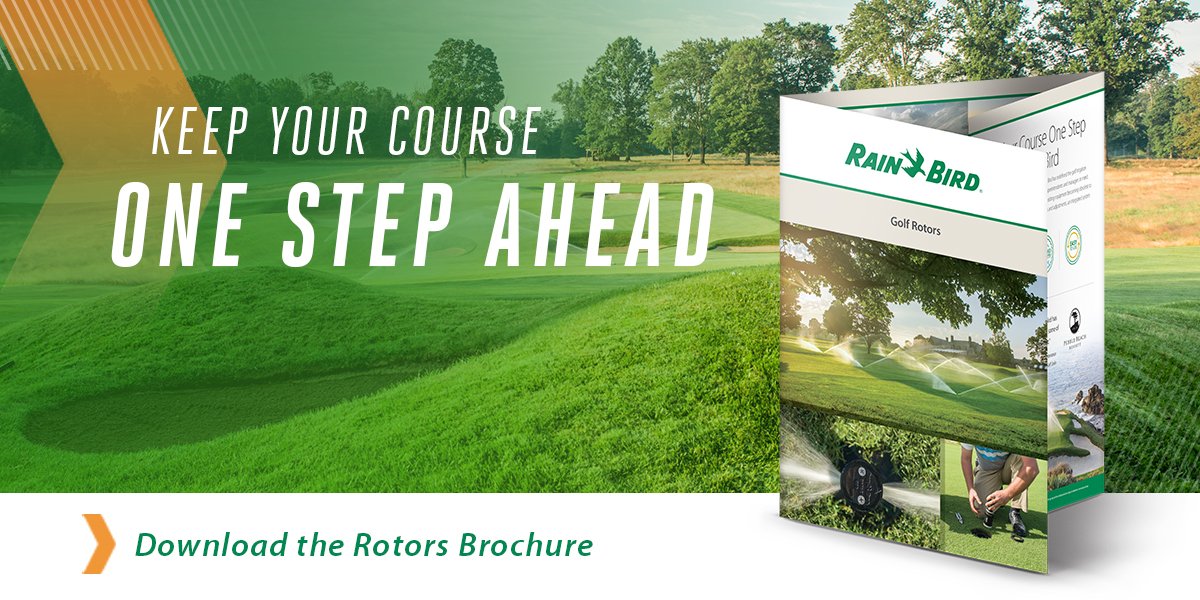 RainBirdCorp's tweet photo. Take a closer look at what sets @RainBirdGolf rotors apart. Download our most recent #rotors brochure for all the details and data you need to make the best choices for your golf course. https://t.co/ovcxlNvHjj #ContinuousInnovation https://t.co/TukLiMMzWp