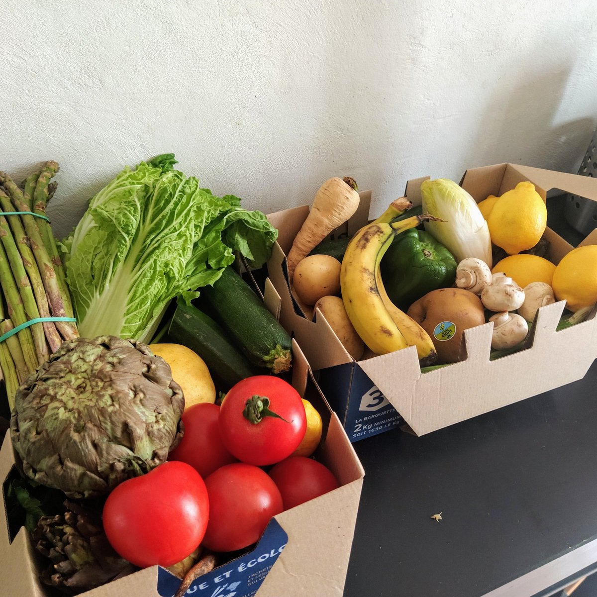 ClaudiaBoesser's tweet photo. J'adore mon panier #zerogaspi cette semaine! @CarrefourFrance 👏🏻👏🏻 C'est une excellente initiative contre le gaspillage alimentaire ♻️ https://t.co/vtHS1IFBGb