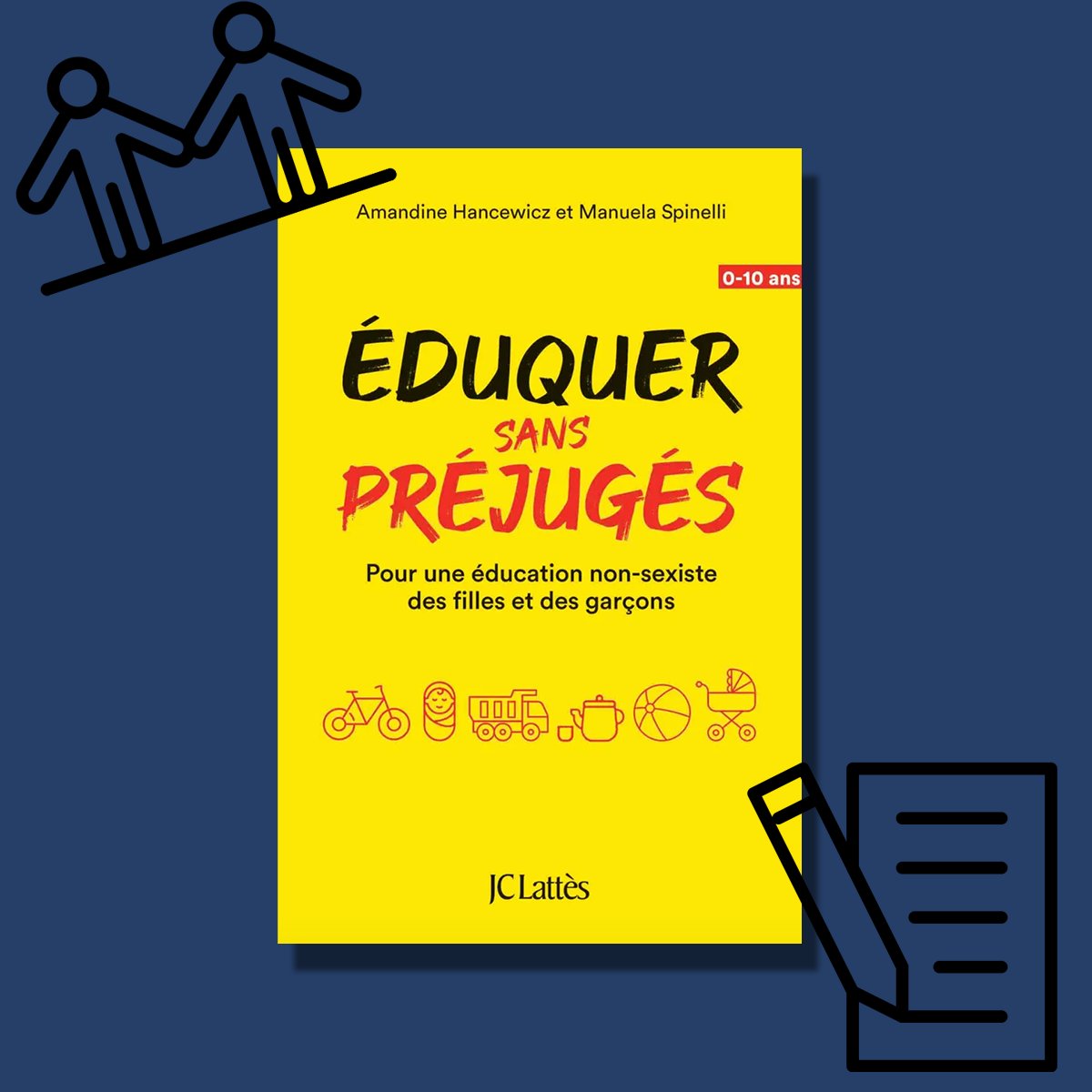 Ce mois-ci, Charlotte Bienaimé souhaitait partager quelques ouvrages traitant de l'éducation féministe. 
Aujourd'hui, "Éduquer sans préjugés : Pour une éducation non-sexiste des filles et des garçons" d'Amandine Hancewicz et Manuela Spinelli.

<a href="/editionsLattes/">Éditions JC Lattès</a> #VendrediLecture