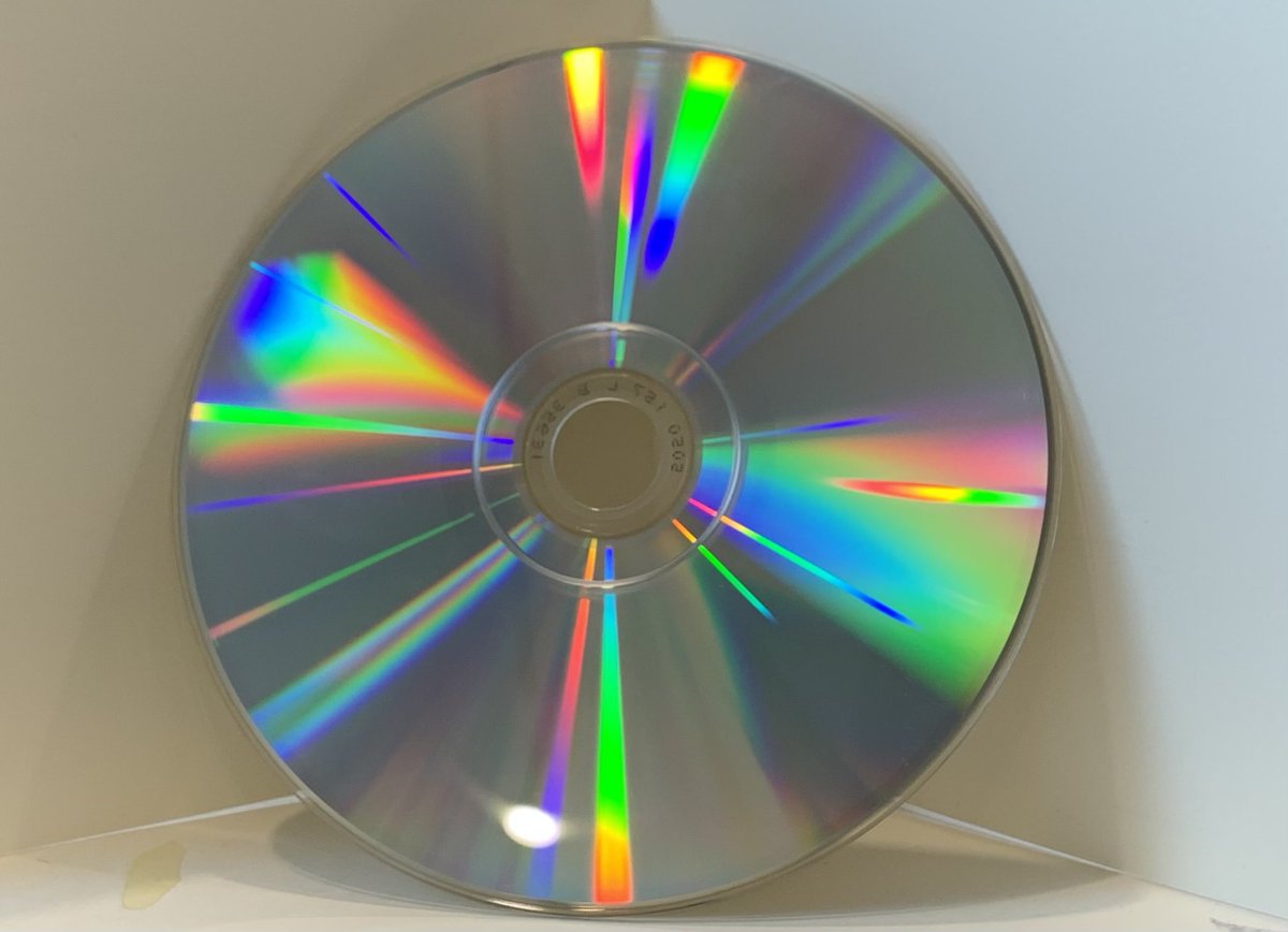 bernstein_kate's tweet photo. A rainbow on the reverse of an audiobook #redesignarainbow #BABE2021 @ArnolfiniArts https://t.co/TH3YldPIjA