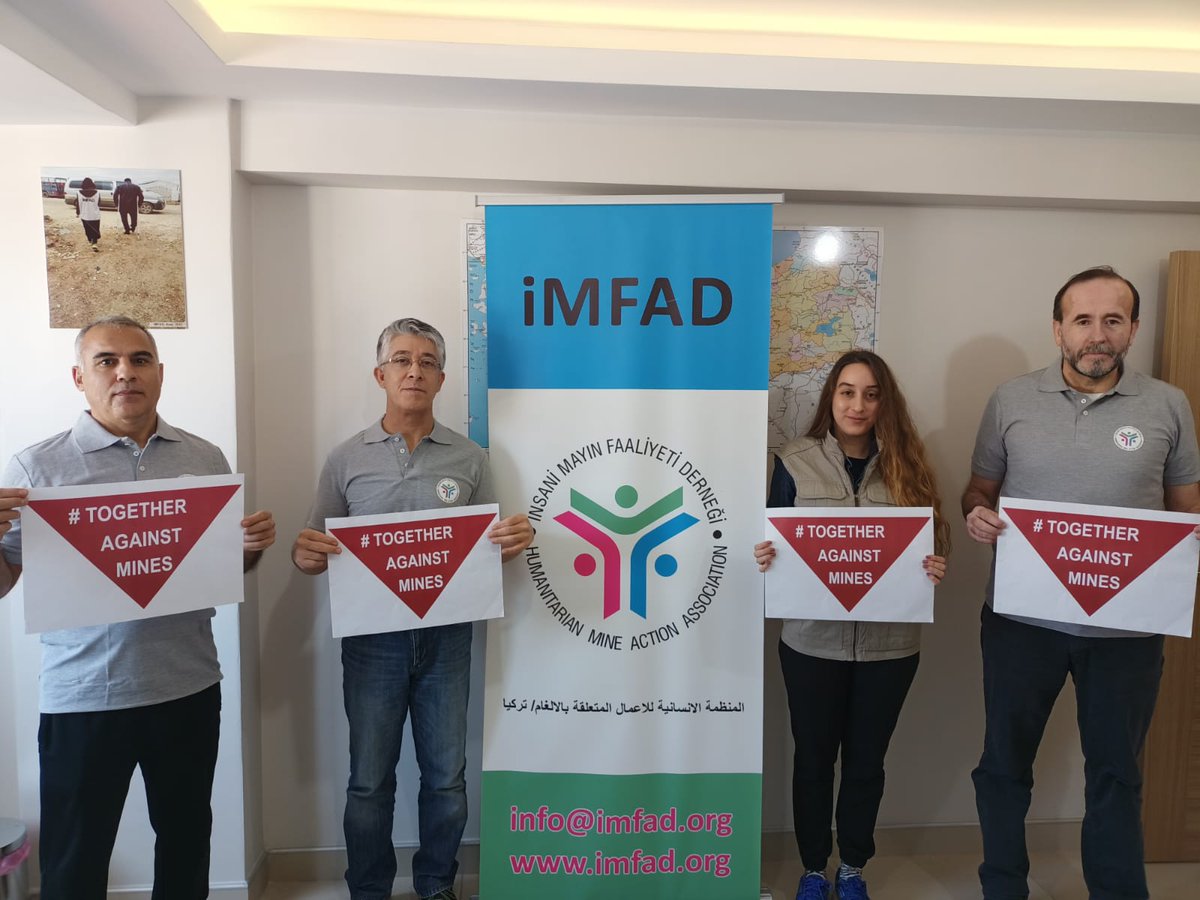 imfad_tr's tweet photo. iMFAD continues to work for a mine free world. #TogetherAgainstMines #minefreeworld #imfadtr #HumanitarianMineActionAssociation #İnsaniMayınFaaliyetiDerneği @MineActionDay https://t.co/Y9Qn0LukJ2