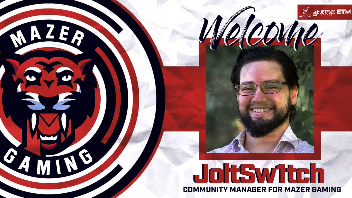 MazerHQ's tweet photo. We are delighted to announce that @JoltSw1tch will be joining Mazer Gaming as our newest Community Manager! 

#MazerUp 🔥 https://t.co/muntk7JXsy