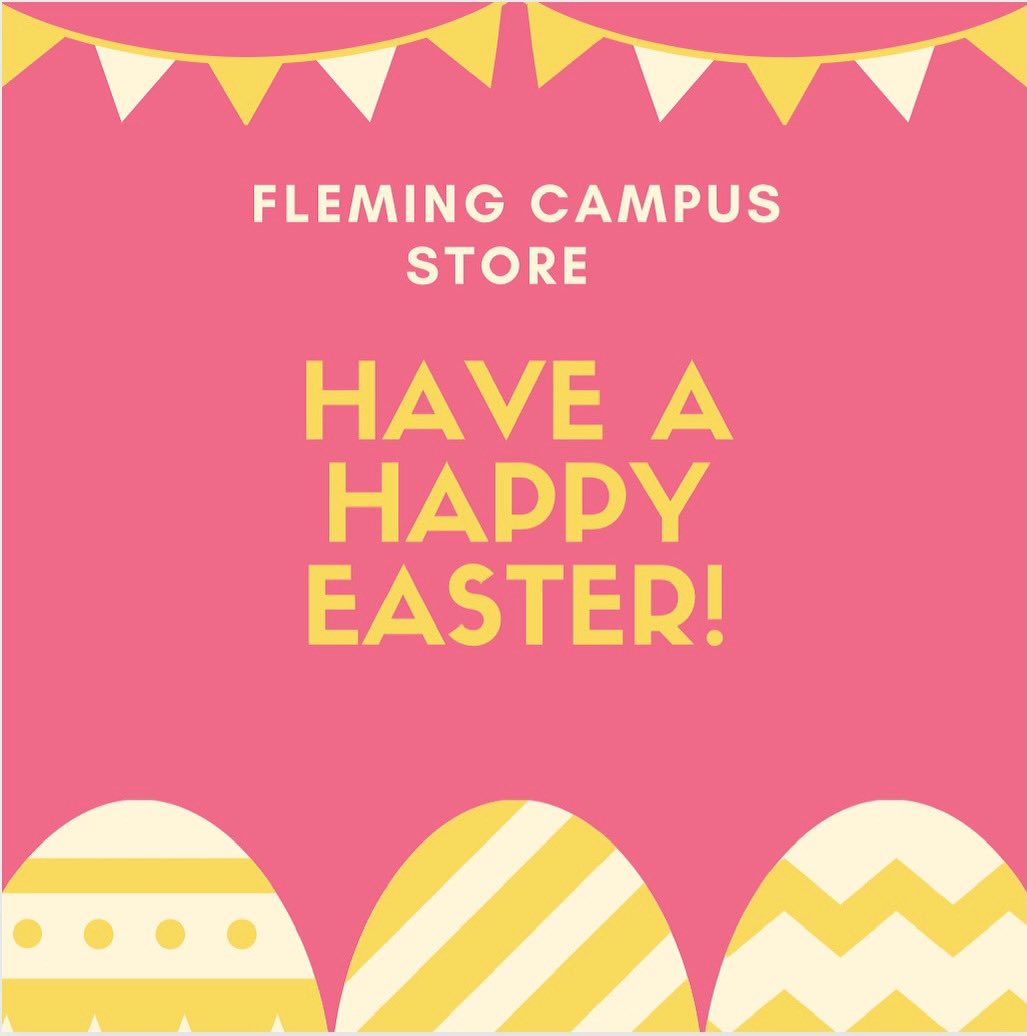 FlemingCStore's tweet photo. Wishing everyone a happy and safe Easter! https://t.co/t89r4NoAYr
