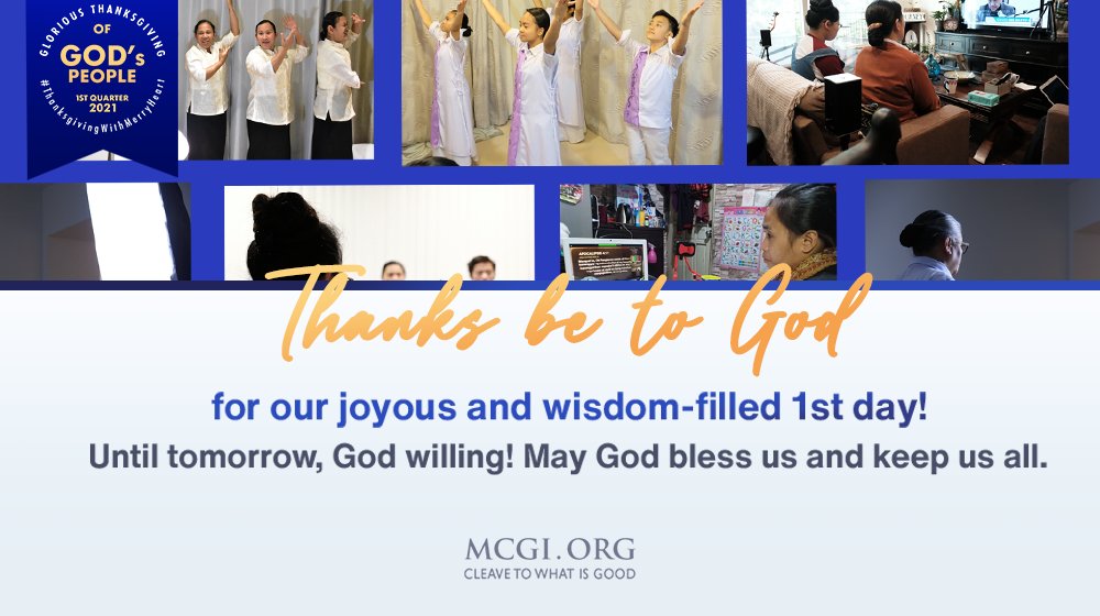 mcgidotorg's tweet photo. We are overwhelmed with gratitude to God for the biblical wisdom we heard and for the opportunity to offer Him thanksgiving through our online gathering. Thanks be to God!

See you all again tomorrow, God willing. May God bless us and keep us all. 

#ThanksgivingWithMerryHeart https://t.co/8ZQ3Mwms5N