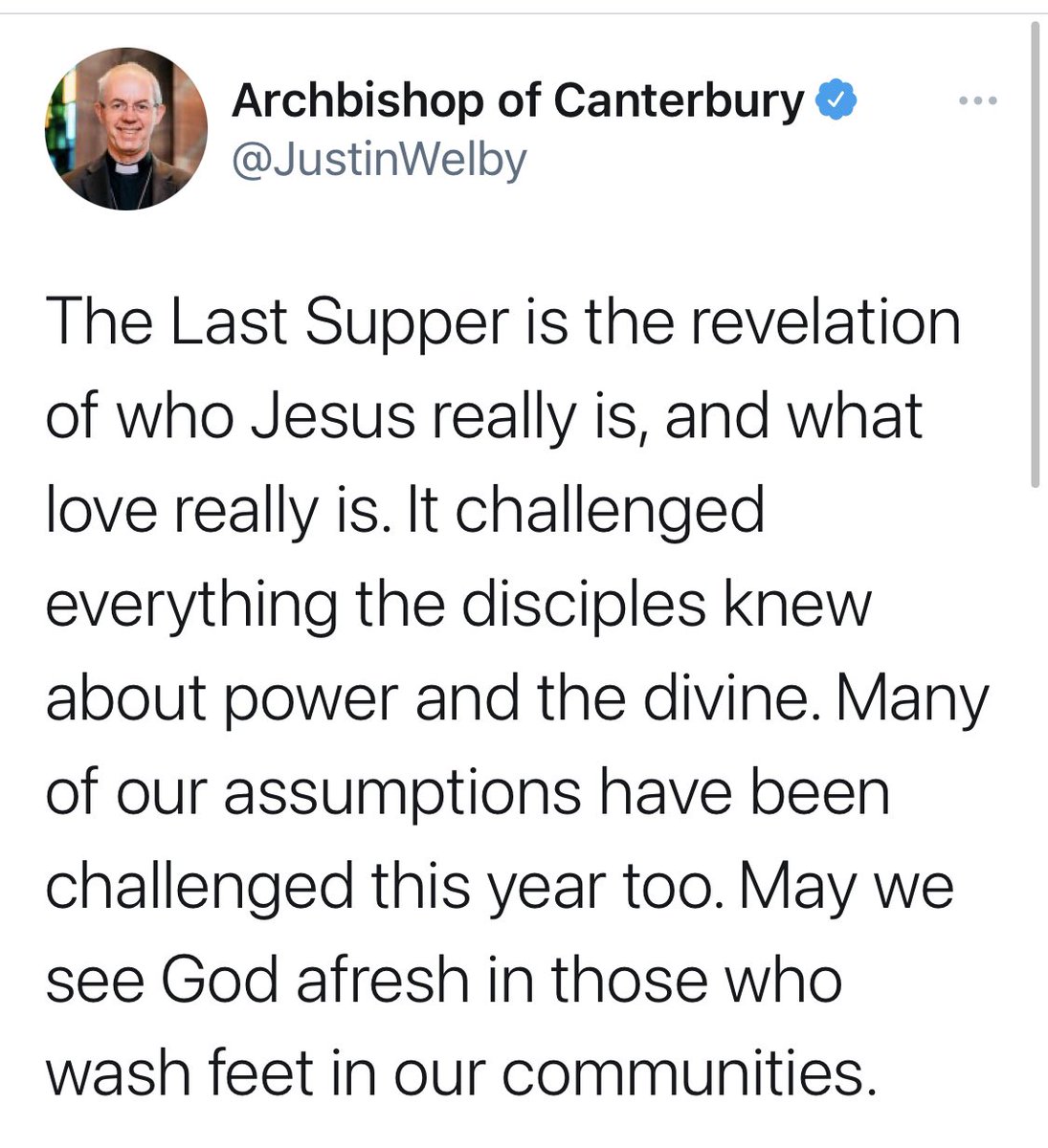 LanghamStPP's tweet photo. Another salutary message from @JustinWelby https://t.co/gyhaXeDcRL