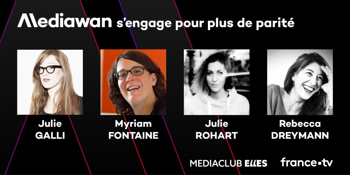 Mediawan s’engage aux cotés de <a href="/Francetele/">France Télévisions</a> et du <a href="/Mediaclubelles/">médiaClub'Elles</a> pour renforcer la présence des femmes à la réalisation d’émissions de flux et dans tous les processus de création audiovisuelle. Nos émissions accueilleront les 4 réalisatrices sélectionnées par le programme.
