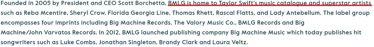 Nammbers's tweet photo. When Scooter Braun's Ithaca Holdings acquired Big Machine Label in 2019, The Carlyle Group, a minority investor, emphasized the label having Taylor swift's music catalog. #TaylorSwift #thecarlylegroup #scooterbraun #bigmachinelabel #ithacaholdings https://t.co/pj7YrrisMH