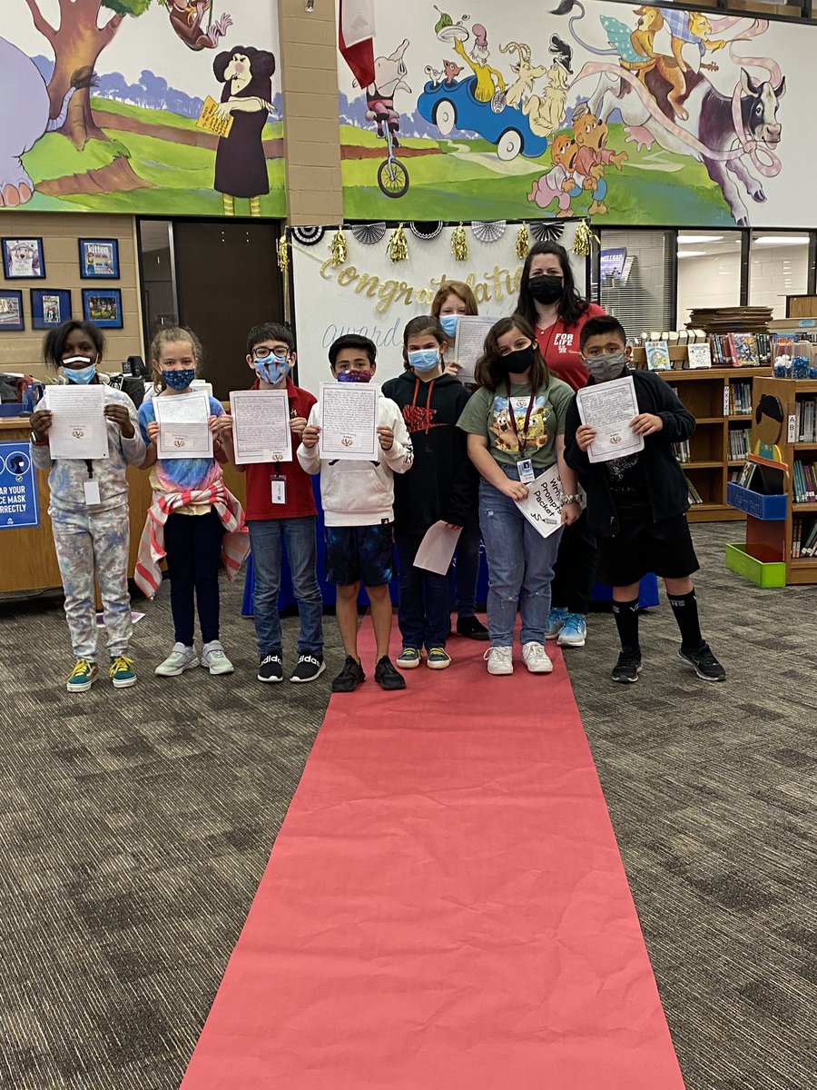 JenniferBaek3's tweet image. Love celebrating our Award Winning 4th grade Authors at Millsap!❤️#Team4th #ItsWhatMustangsDo
@SuesanNick @mrspuffertx @MsFGalvan1 @cyfairMillsap @CFISD_ELAR2_5