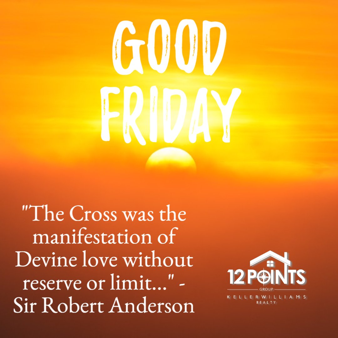 Heatherush's tweet photo. Happy Good Friday Friends! May we never forget the love and sacrifice of our Lord and Savior. #GoodFriday #12PointsGroup https://t.co/D2FeRPdOM4