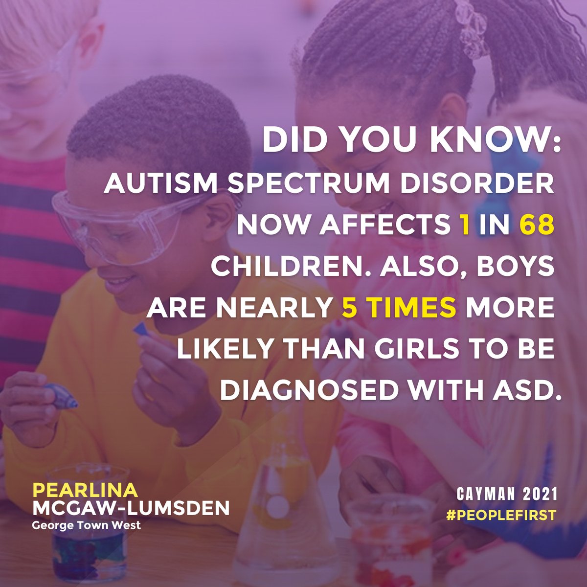 pmlumsden's tweet photo. Today on #WorldAutismDay let us stand in solidarity of creating a kinder, more #inclusive world. To those living with autism in the Cayman Islands and around the world, know you are supported, you are valued &amp; deserve every opportunity to achieve your best potential.  #Autism https://t.co/v6GChKJ8lr